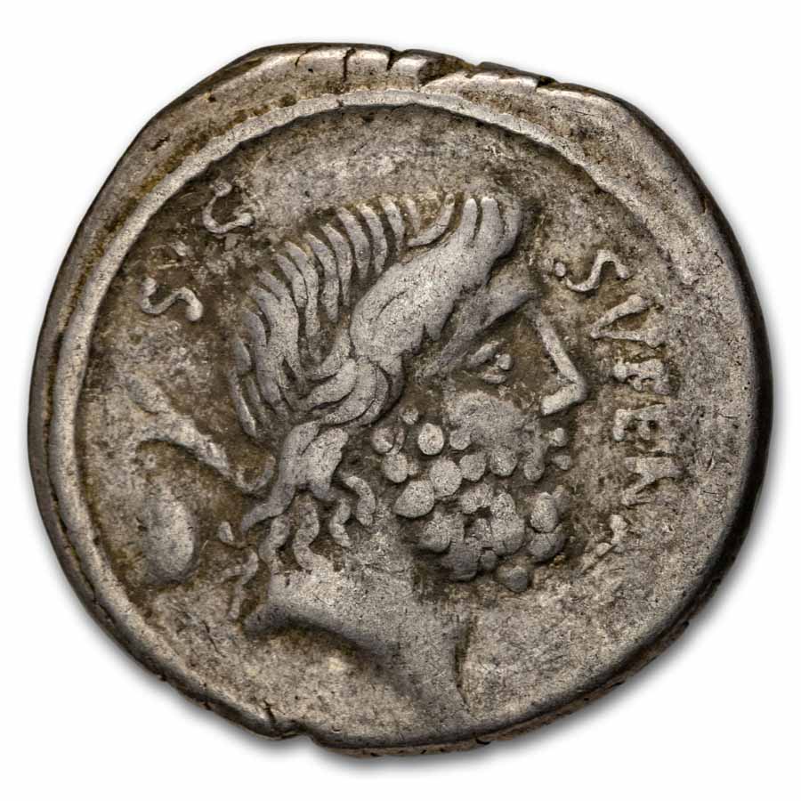 Roman Republic Denarius M. Nonius Sufenas 57 BC, VF Cr-421/1