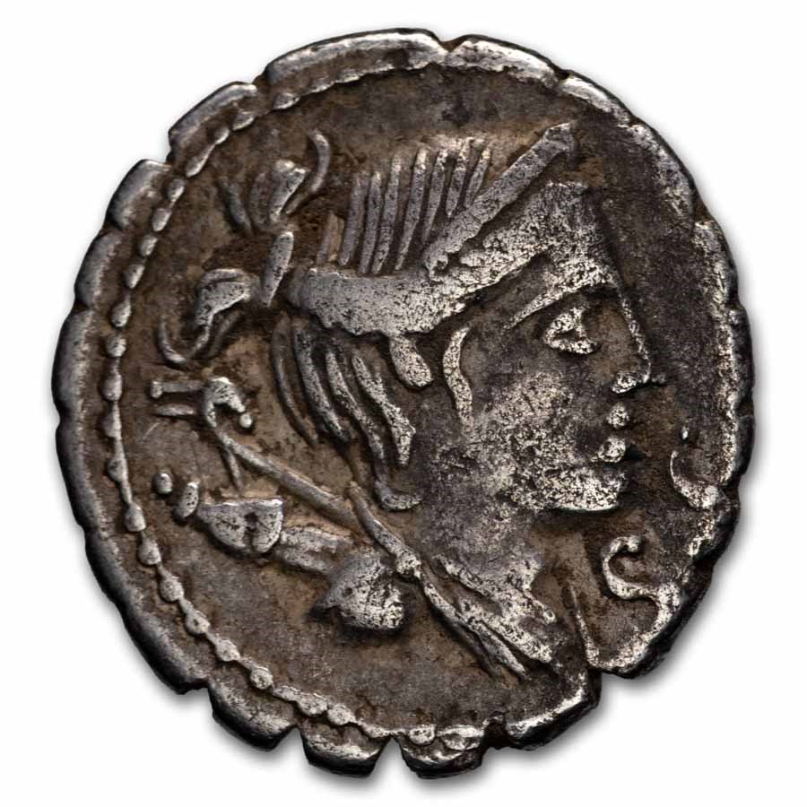 Roman Republic Denarius Ti. Claudius Nero (79 BC) VF Cr-383/1