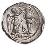 Roman Republic-L AR Victoriatus (c. 211-208 BC) MS NGC (Cr-97/1b)