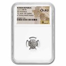 Roman Republic-Q Silver Victoriatus (211-208 BC) Ch AU NGC