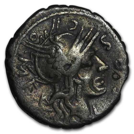 Roman Republic Silver AR Denarius (C.118 BC) Ch Fine Roman Republic Silver AR Denarius (C.118 BC) Ch Fine