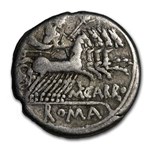 Roman Republic Silver AR Denarius M. Carbo (C.122 BC) Ch FIne