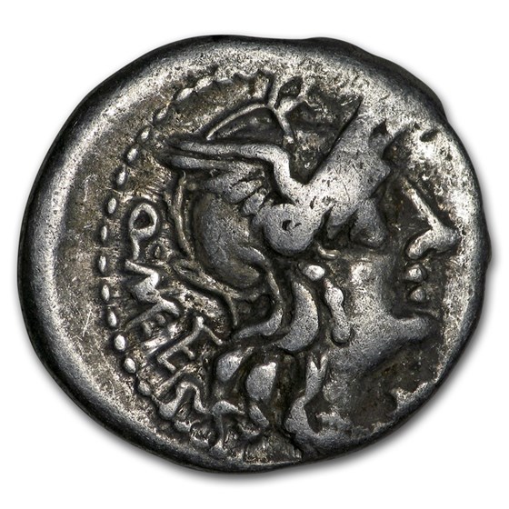 Roman Republic Silver AR Denarius Q. Caecilius (C.130 BC) VF Roman Republic Silver AR Denarius Q. Caecilius (C.130 BC) VF