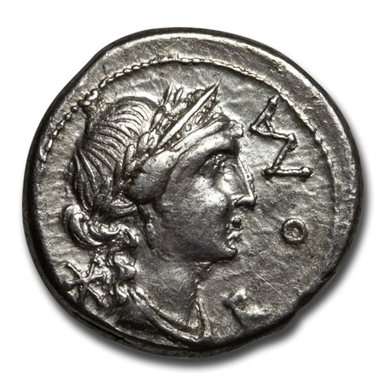 Roman Republic Silver Denarius (114-113 BC) VF (Crawford 291/1) Roman Republic Silver Denarius (114-113 BC) VF (Crawford 291/1)