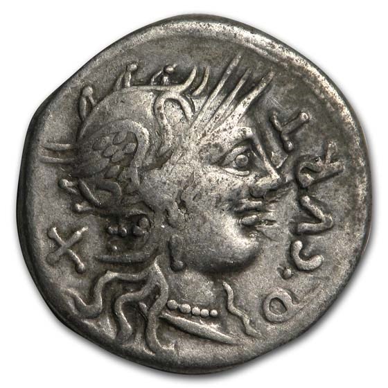 Roman Republic Silver Denarius (116-115 BC) Very Fine (Cr-285/2) Roman Republic Silver Denarius (116-115 BC) Very Fine (Cr-285/2)
