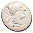 Roman Republic Silver Denarius (211-90 BC) Avg Circ