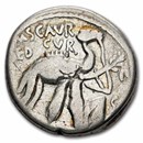 Roman Republic Silver Denarius 58 BC M. Scaurus P. Hypsaeus Ch F
