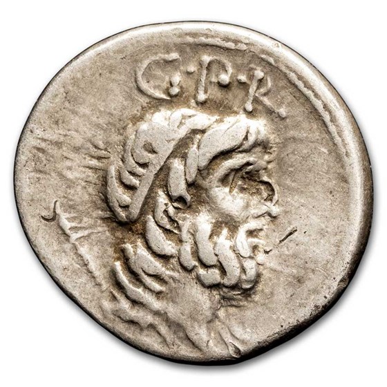 Roman Republic Silver Denarius (76-75 BC) Cn. Cornelius Len VF Roman Republic Silver Denarius (76-75 BC) Cn. Cornelius Len VF