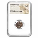 Roman Republic Silver Denarius (c.86 BC) Ch F NGC (Cr-350A/2)