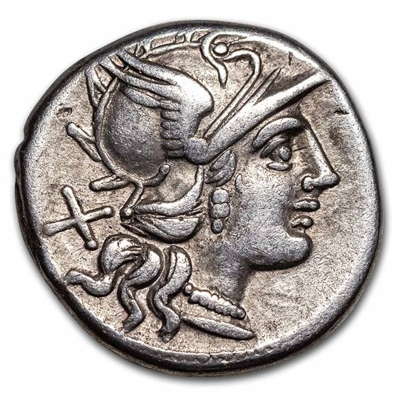 Roman Republic Silver Denarius C. Valerius 140 BC VF (Cr-228/2) Roman Republic Silver Denarius C. Valerius 140 BC VF (Cr-228/2)