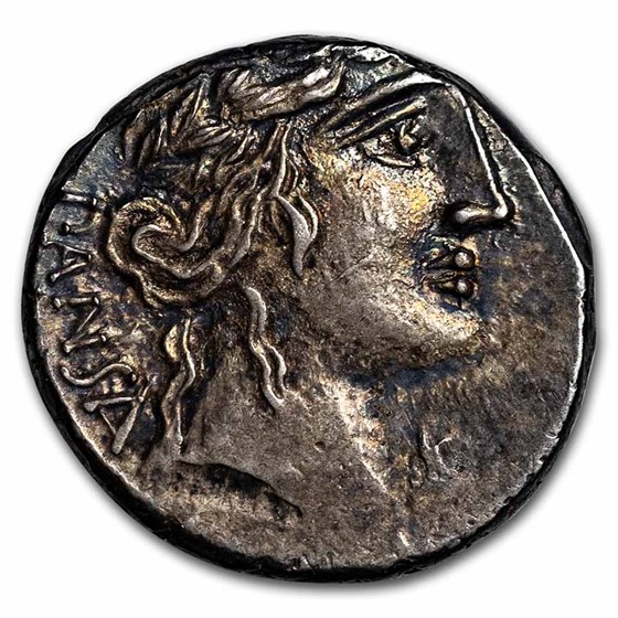 Roman Republic Silver Denarius C. Vibius Pansa (90 BC) Ch VF Roman Republic Silver Denarius C. Vibius Pansa (90 BC) Ch VF