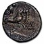 Roman Republic Silver Denarius C. Vibius Pansa (90 BC) Ch VF