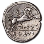 Roman Republic Silver Denarius L.T. Balbus (105 BC) XF (Cr-316/1)