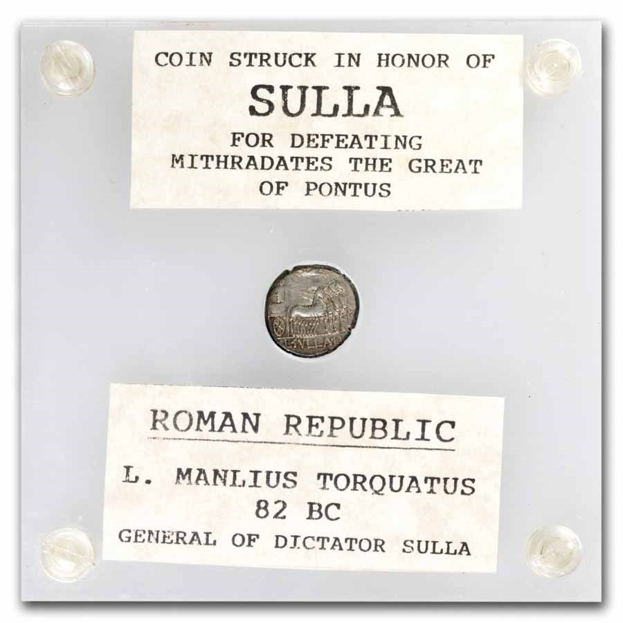 Roman Republic Silver Denarius Sulla (79 BC) XF (Cr-367)