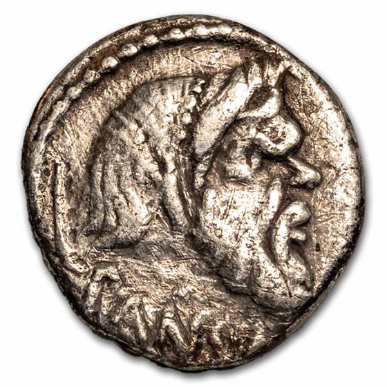 Roman Republic Silver Denarius Vibius Pansa (90 BC) VF Cr-449/1a