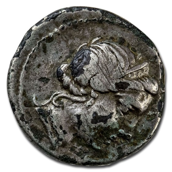 Roman Republic Silver Plated Denarius (81 BC) VF (Fourree)