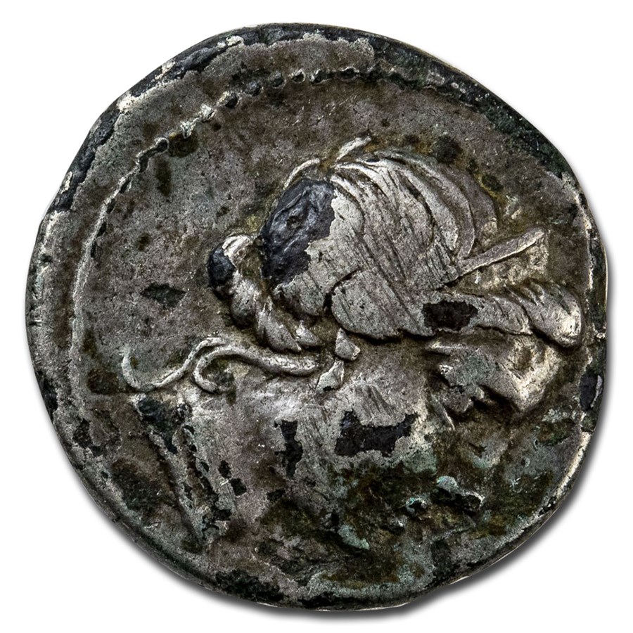 Roman Republic Silver Plated Denarius (81 BC) VF (Fourree)