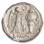 Roman Republic-VB AR Victoriatus (c 211-208 BC) MS NGC (Cr-95/1b)