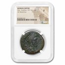 Roman Sestertius Marcus Aurelius (161-180 AD) F NGC