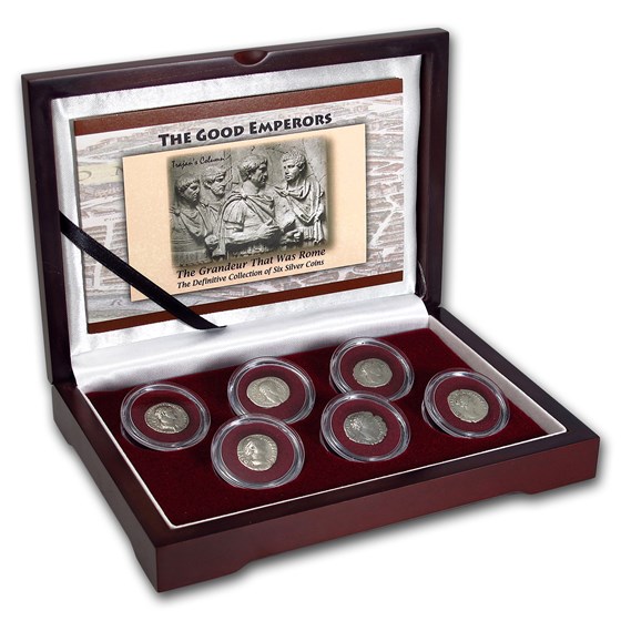 Roman Silver 6-Coin Collection The Good Emperors Roman Silver 6-Coin Collection The Good Emperors