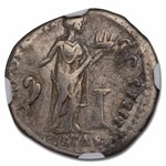 Roman Silver Denarius Antoninus Pius (138-161 AD) Ch Fine NGC