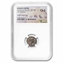 Roman Silver Denarius Antoninus Pius (138-161 AD) Ch Fine NGC