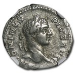 Roman Silver Denarius Caracalla (198-217 AD) Ch Fine NGC