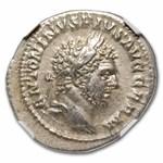 Roman Silver Denarius Caracalla (198-217 AD) Ch XF NGC (Random)