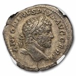Roman Silver Denarius Caracalla 198-217 AD VF NGC (Random Coin)