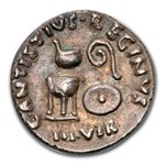 Roman Silver Denarius Emperor Augustus (27 BC-14 AD) Ch XF* NGC