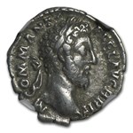 Roman Silver Denarius Emperor Commodus (177-192 AD) VF NGC