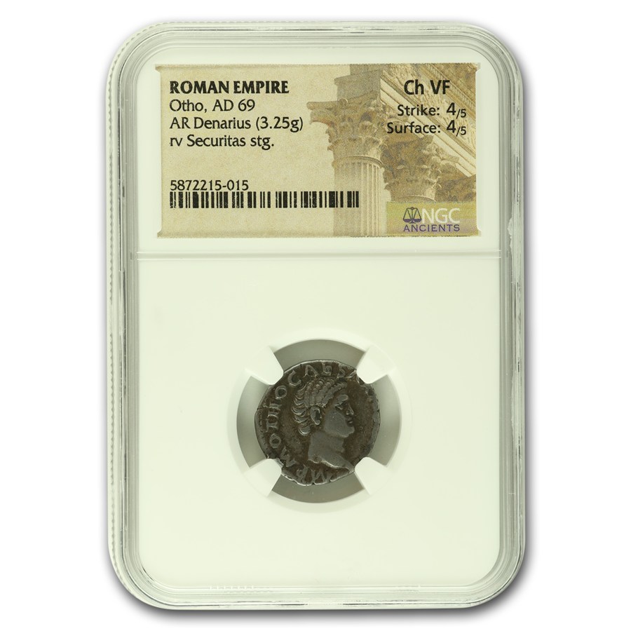 Buy Roman Silver Denarius Emperor Otho (69 AD) CH VF NGC | APMEX
