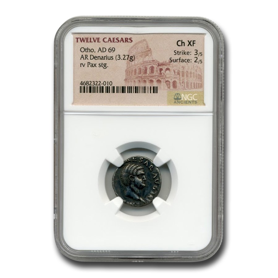 Buy Roman Silver Denarius Emperor Otho (69 AD) CH XF NGC APMEX Buy Roman Silver Denarius Emperor Otho (69 AD) CH XF NGC APMEX