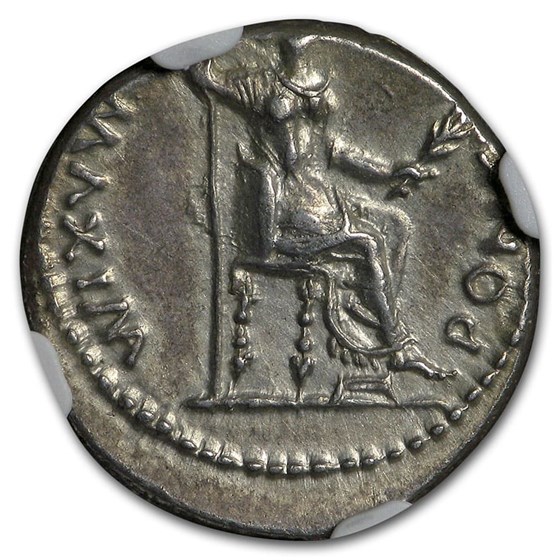 Buy Roman Silver Denarius Emperor Tiberius (1437 AD) AU NGC APMEX