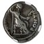 Roman Silver Denarius Emperor Tiberius (14-37 AD) CH Fine NGC