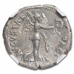 Roman Silver Denarius Emperor Titus (79-81 AD) XF NGC (Random)