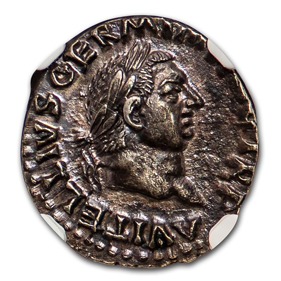 Roman Silver Denarius Emperor Vitellius (69 AD) Ch AU NGC Roman Silver Denarius Emperor Vitellius (69 AD) Ch AU NGC