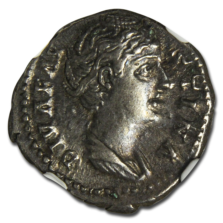 Roman Silver Denarius Faustina Jr. 147-175/6 AD Ch XF NGC
