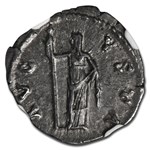 Roman Silver Denarius Faustina Jr. (147-175/6 AD) Ch XF NGC