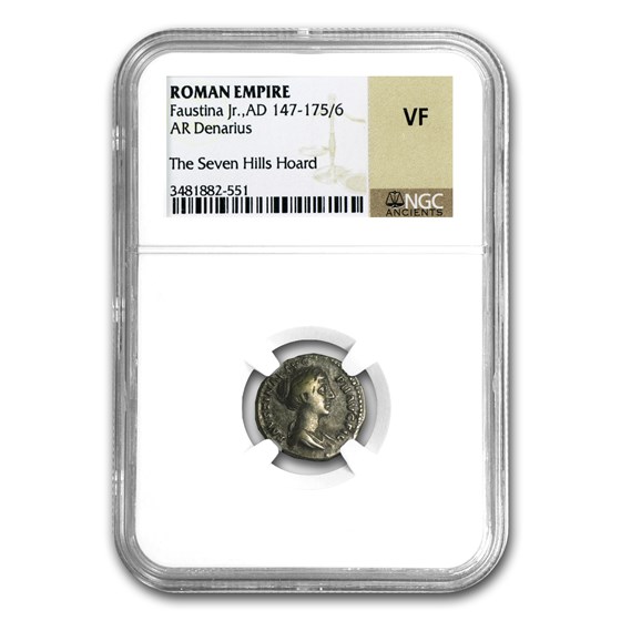 Roman Silver Denarius Faustina Jr. (147-175/6 AD) VF NGC Roman Silver Denarius Faustina Jr. (147-175/6 AD) VF NGC