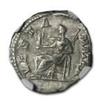 Roman Silver Denarius Julia Domna (193-211 AD) Ch-XF NGC (Random)