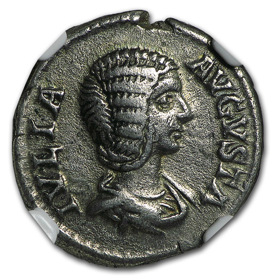 Roman Silver Denarius Julia Domna (193-217 AD) VF NGC