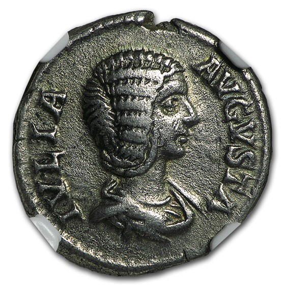 Roman Silver Denarius Julia Domna (193-217 AD) VF NGC Roman Silver Denarius Julia Domna (193-217 AD) VF NGC