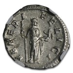 Roman Silver Denarius Julia Mamaea (222-235 AD) Ch VF NGC