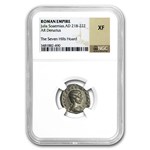 Roman Silver Denarius Julia Soaemias (218-222 AD) XF NGC