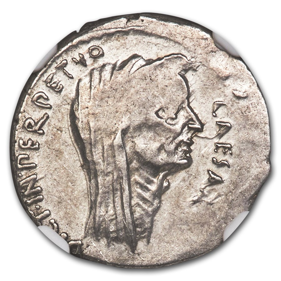 Moneda Cesar Buy Roman Silver Denarius Julius Caesar (44 BC) XF NGC | APMEX