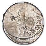 Roman Silver Denarius Julius Caesar (44 BC) XF NGC