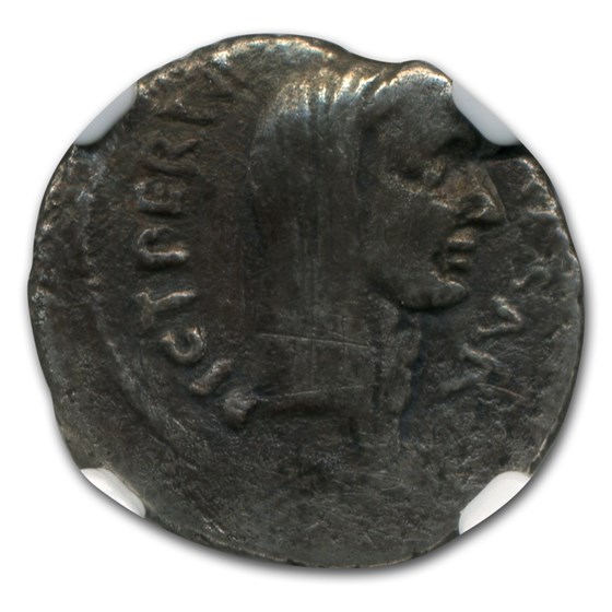 Roman Silver Denarius Julius Caesar (48-47 BC) VF NGC Roman Silver Denarius Julius Caesar (48-47 BC) VF NGC