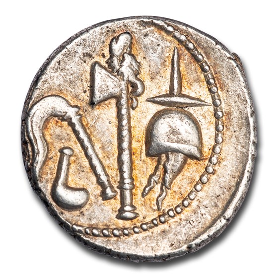 Buy Roman Silver Denarius Julius Caesar (d 44 BC) Ch AU NGC | APMEX