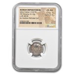 Roman Silver Denarius Julius Caesar Elephant (44 BC) Ch AU NGC
